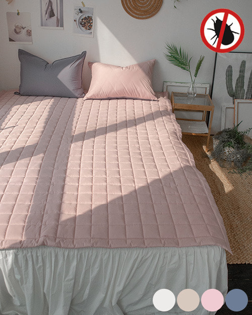 진짜 먼지없는 알러지케어 침대 패드 핑크