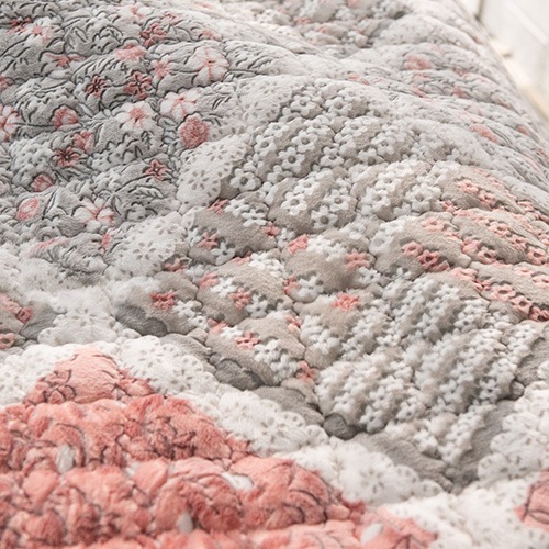 재고정리 메리 꽃무늬 침대 패드 퀸 핑크