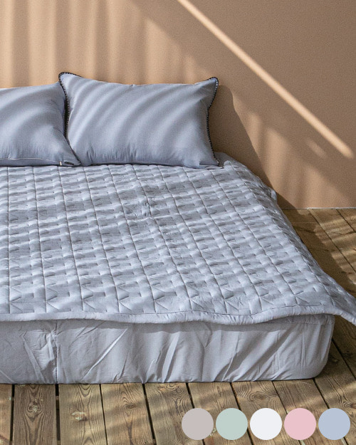 비비안 모달 침대 패드 블루
