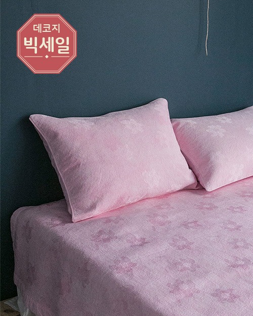[리퍼브] 충무 풍기인견 여름 베개커버 5070 핑크